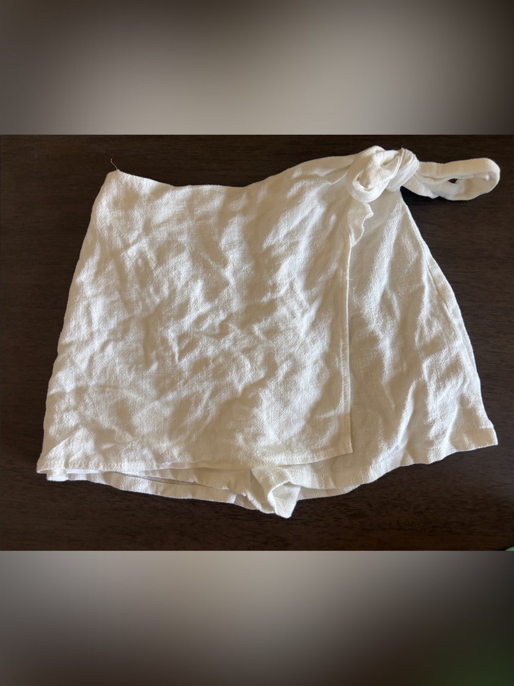 Altar'd State White Tie-Waist Skort